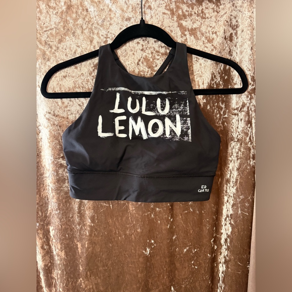 Lululemon black sports bra EUC